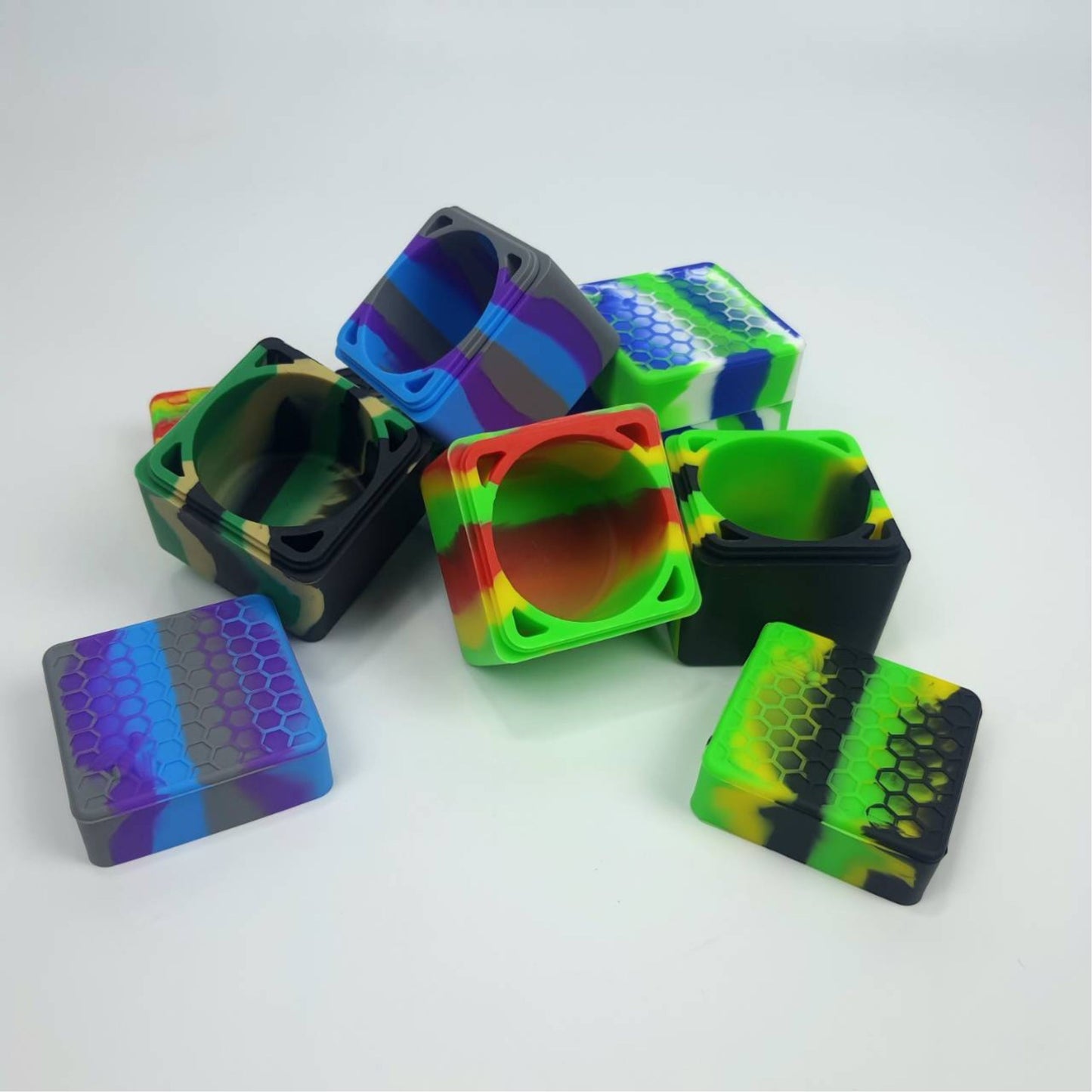 SILICONE | 78ML SILICONE SQUARE CONTAINER FOR CONCENTRATE