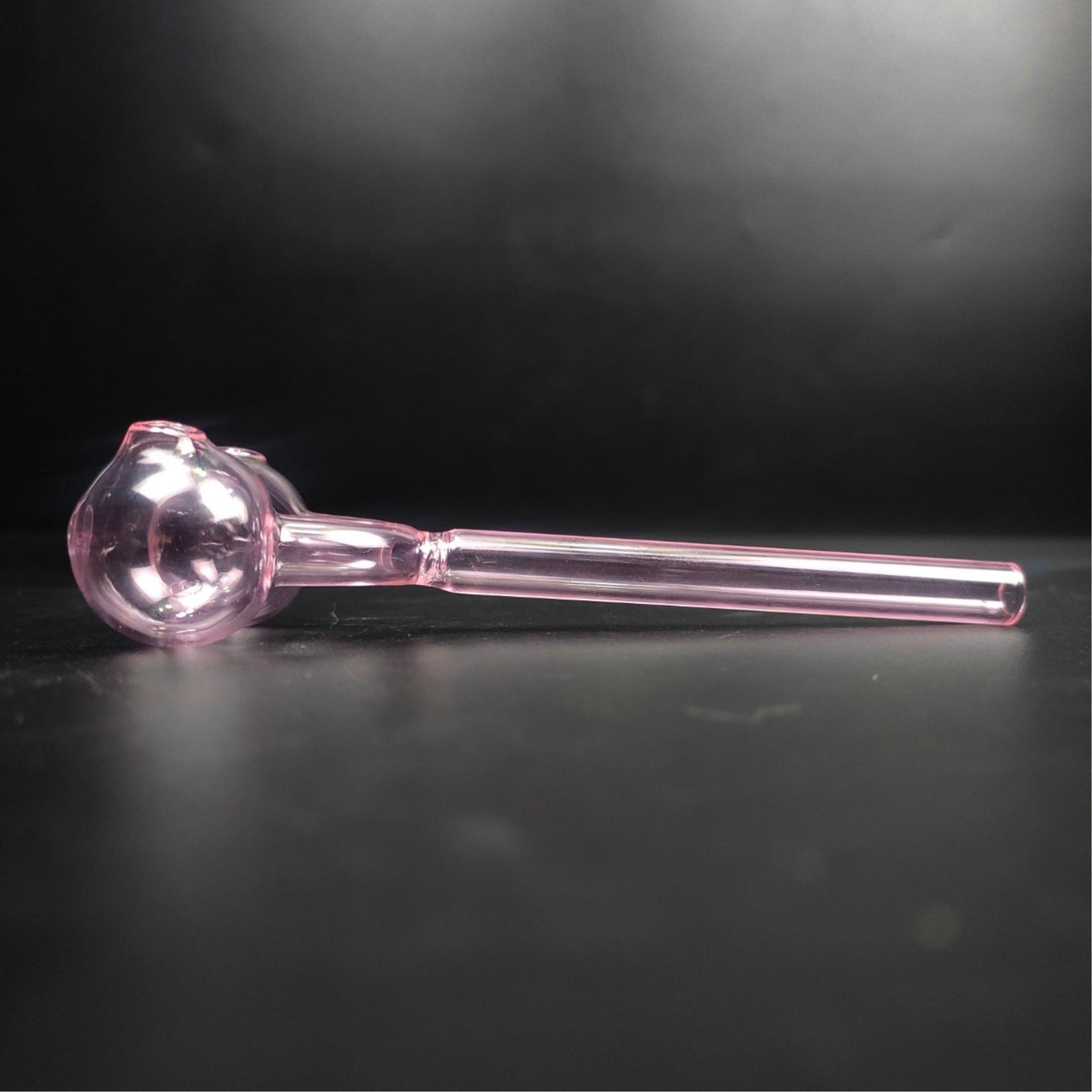 PIPE | DOUBLE BOWL BURNER GLASS PIPE FOR WAX 5.5 INCH