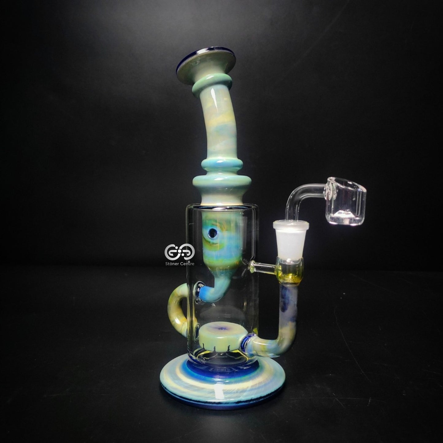 Glass Bong | OG18 KLEIN RECYCLER WITH HONEY COMB JET PERC 8.8 INCH