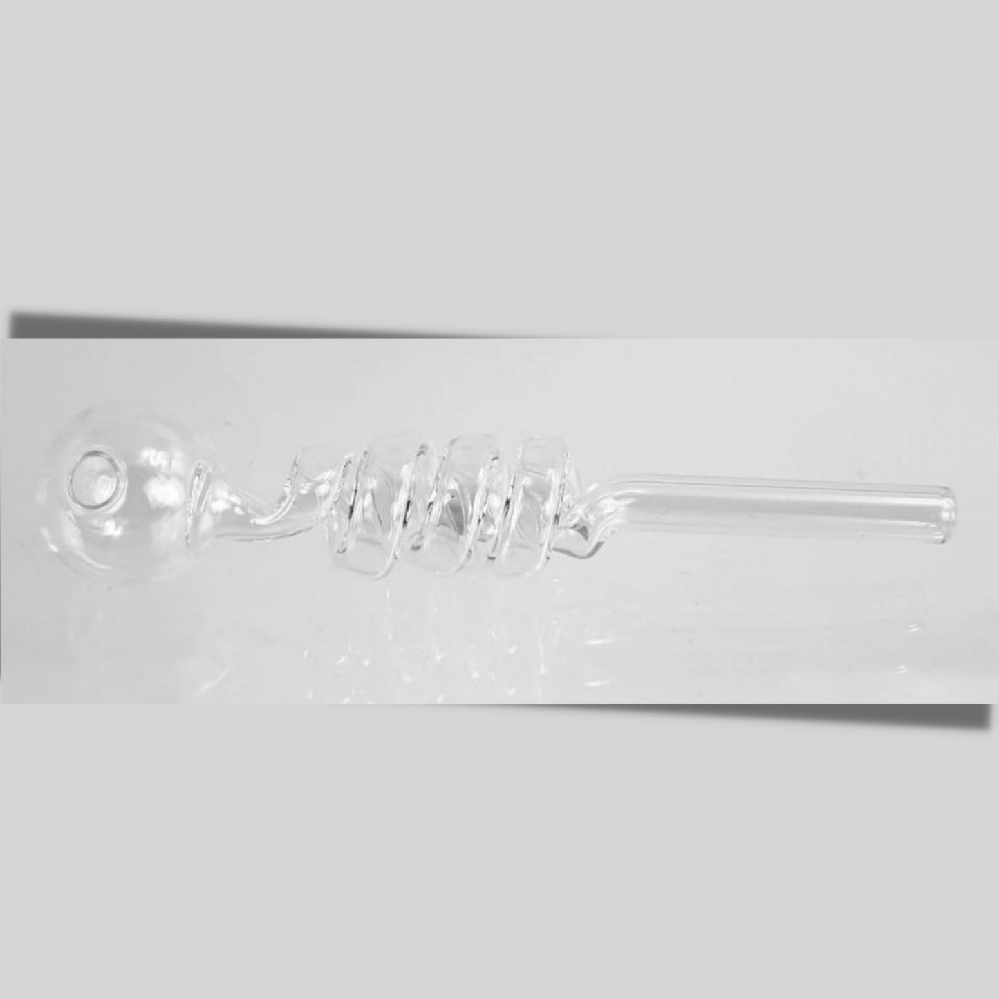 PIPE | TWISTED GLASS PIPE FOR WAX / OIL 5.5 INCH