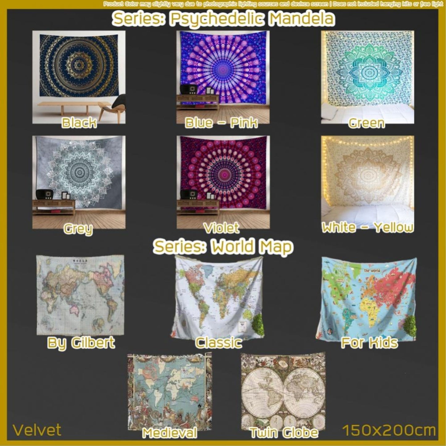 VELVET ROOM DECOR BACKDROP SIZE 150 X 200 CM