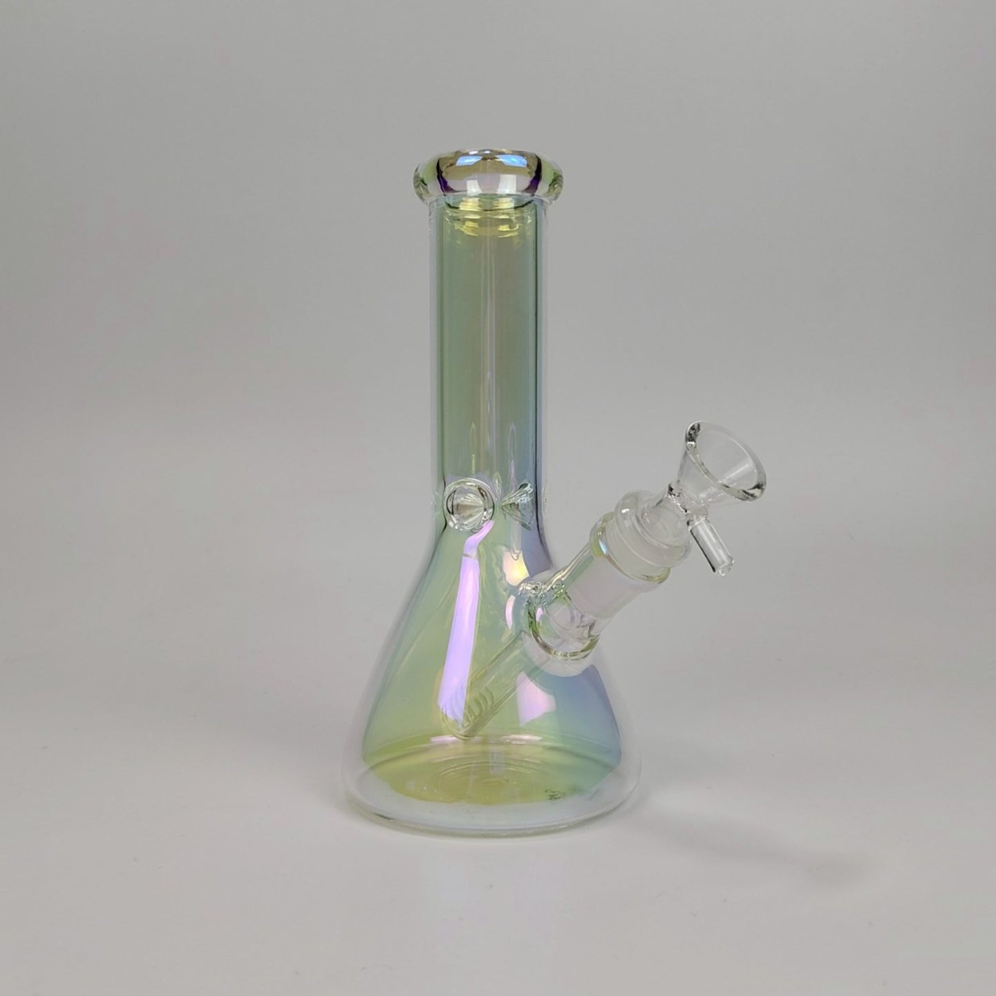 Glass Bong | HOLOGRAPHIC RAINBOW CLASSIC BEAKER 8 INCH