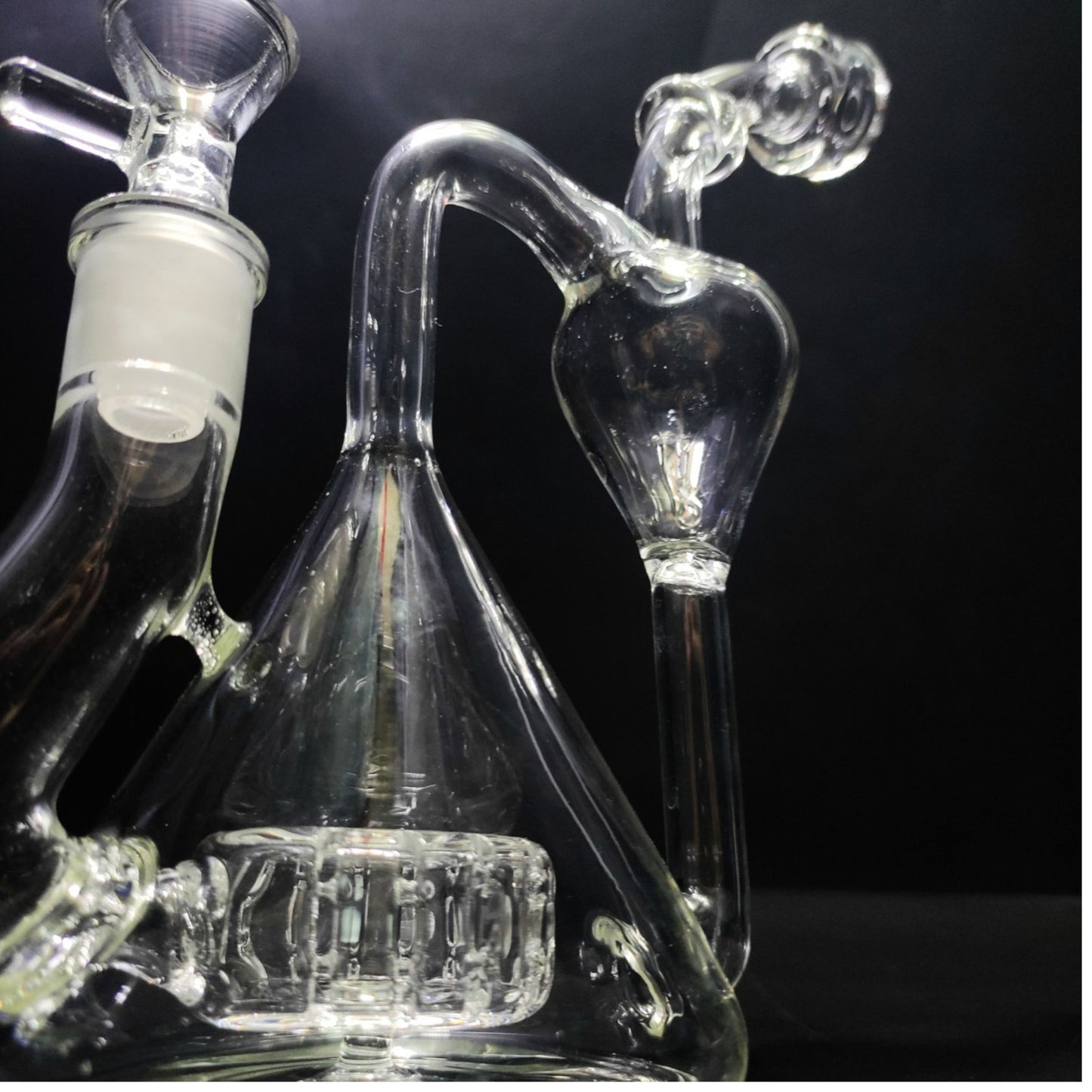 Glass Bong | RECYCLER BEAKER VASE OIL RIG WITH MATRIX PERCULATOR 8 INCH