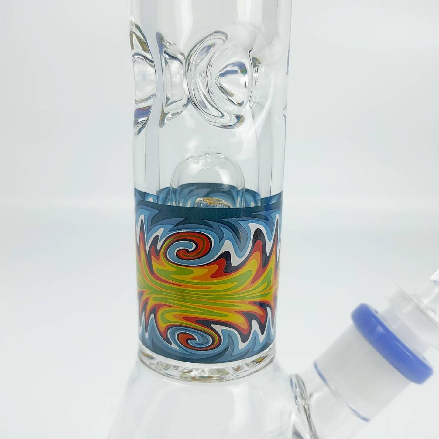 Glass Bong | ROOR BEAKER WIG WAG WITH DOME PERC 9 MM 13.5 INCH