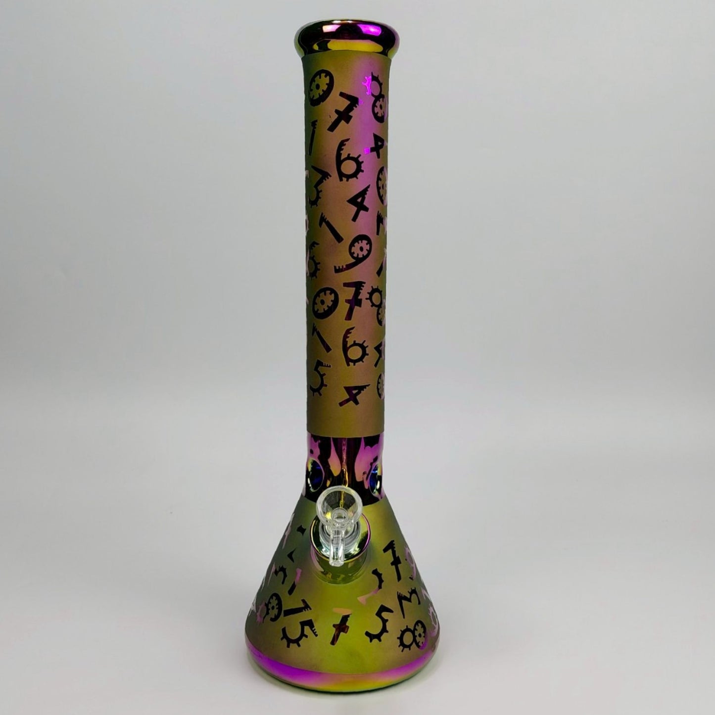 Glass Bong |  LUCKY NUMBER BEAKER BONG 16 INCH