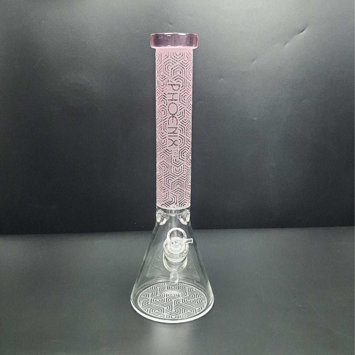 Glass Bong | PHOENIX BEAKER 7 MM THICK SANDBLASTED PROTECTED 16 INCH