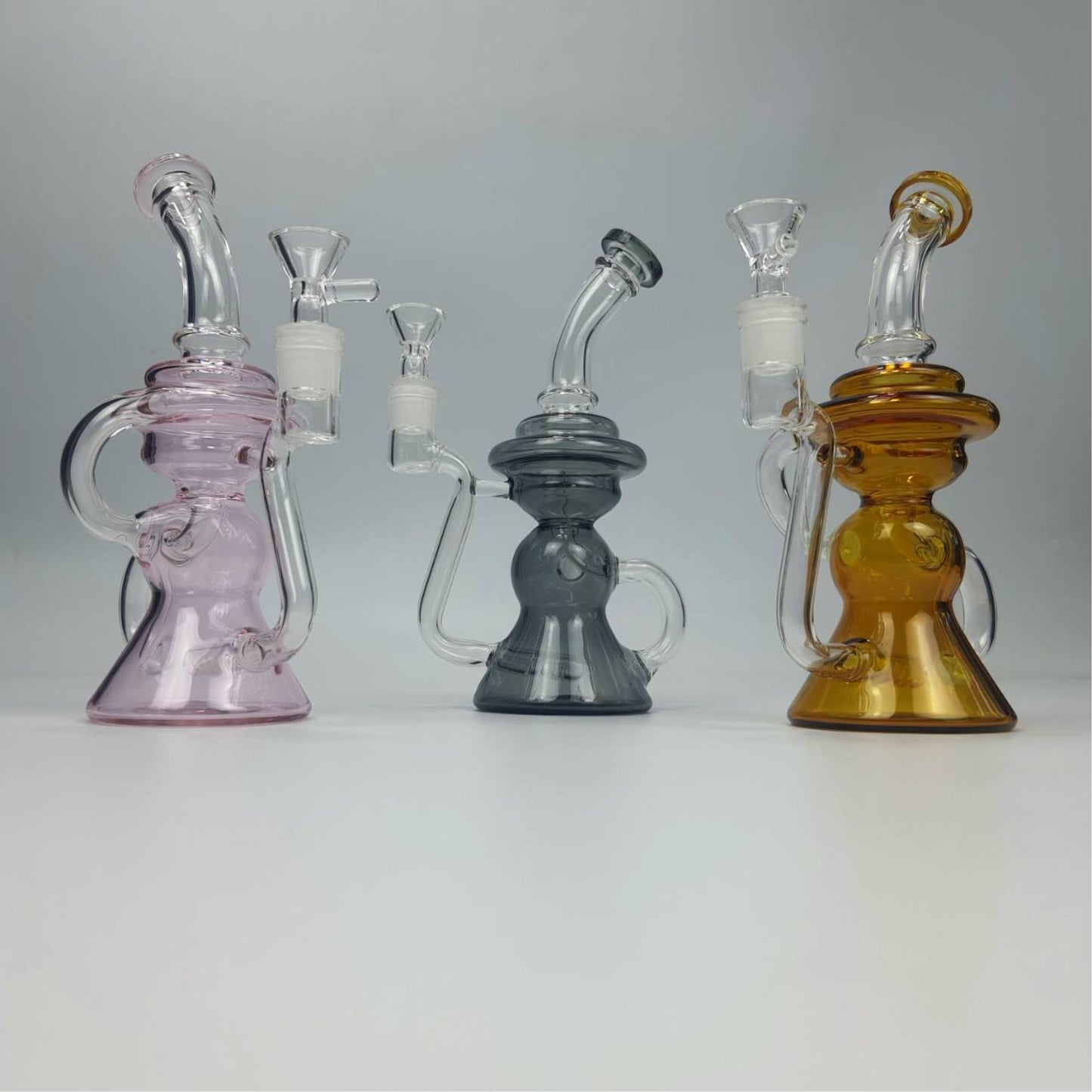 GLASS BONG | THE MAGICIAN RECYCLER RIG 8 INCH WITH INLINE PERC