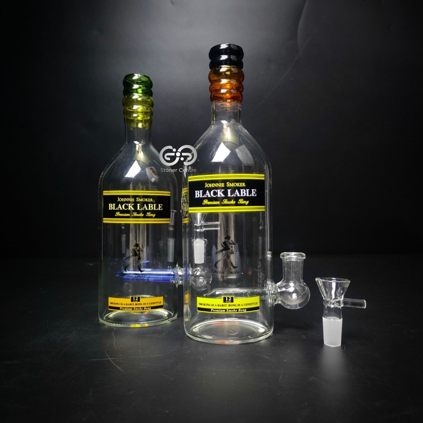 Glass Bong | BLACK LABLE BONG PREMIUM SERIES WITH PERCOLATOR 9 INCH
