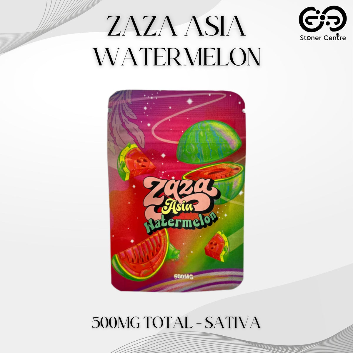 EDIBLES | JELLY ZAZA ASIA - WATERMELON 500MG THC EDIBLES GUMMY INFUSED THC SNACK