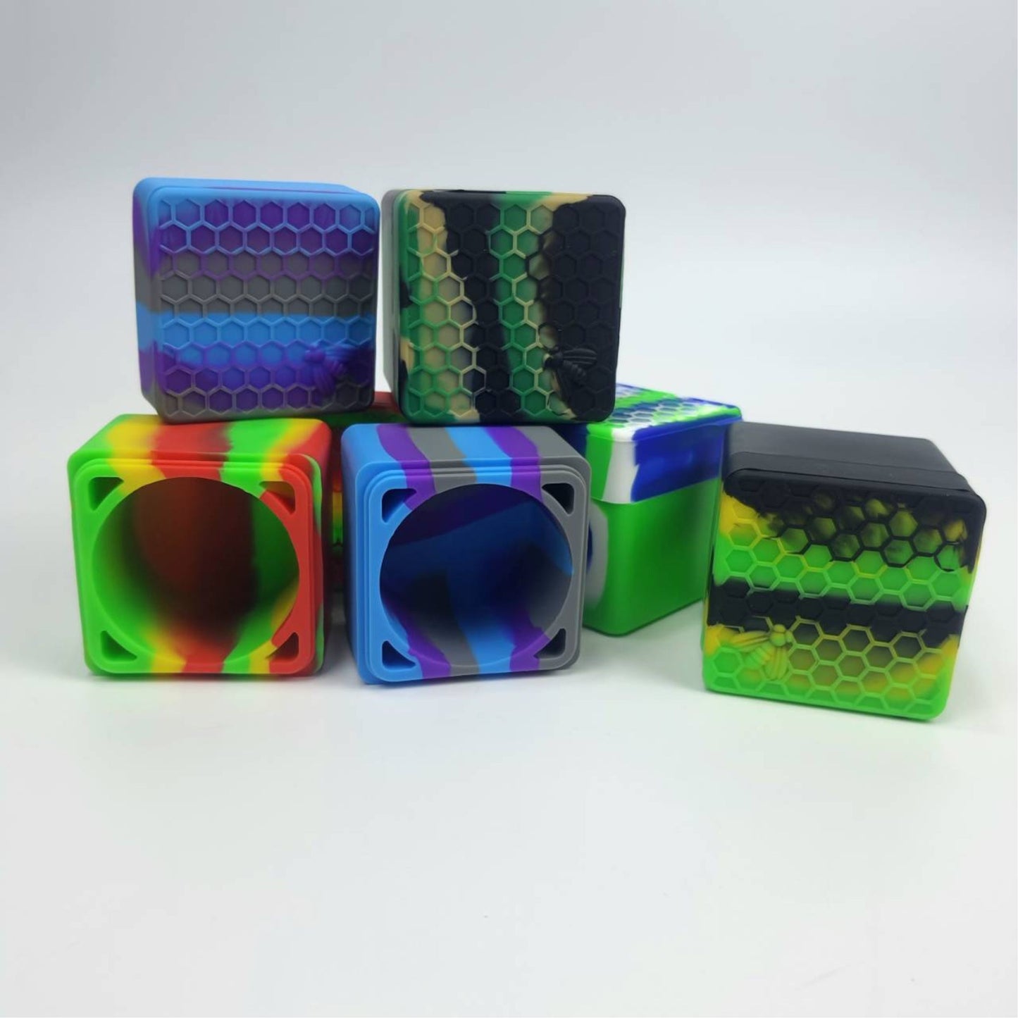 SILICONE | 78ML SILICONE SQUARE CONTAINER FOR CONCENTRATE