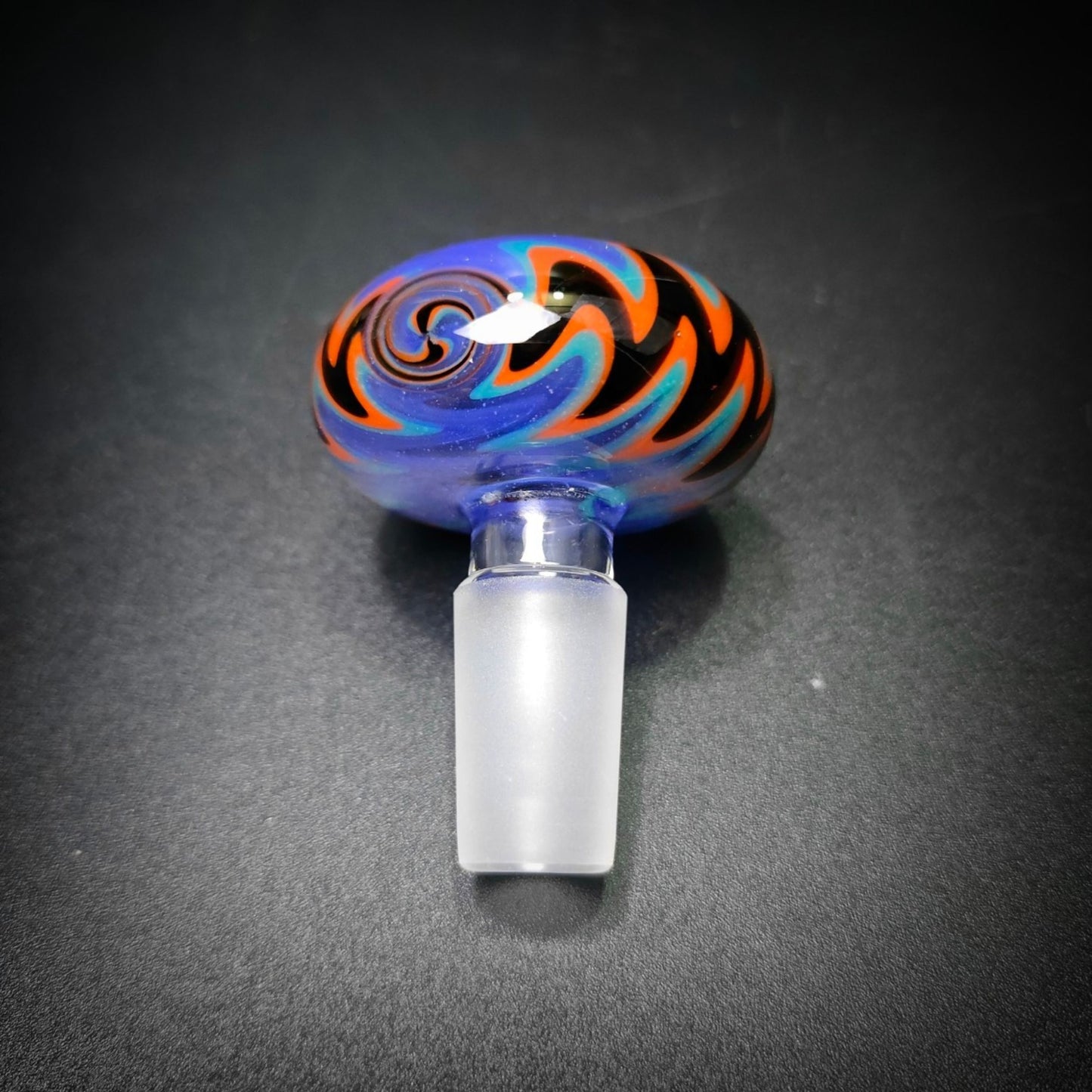 GLASS BOWL | TWIST AND FLAME BOWL 14 MM