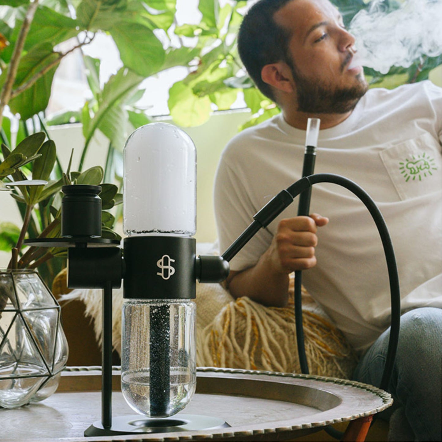 GLASS BONG | STUNDEN PORTABLE SMOKER GUN HANDHELD SMOKE INFUSER GRAVITY