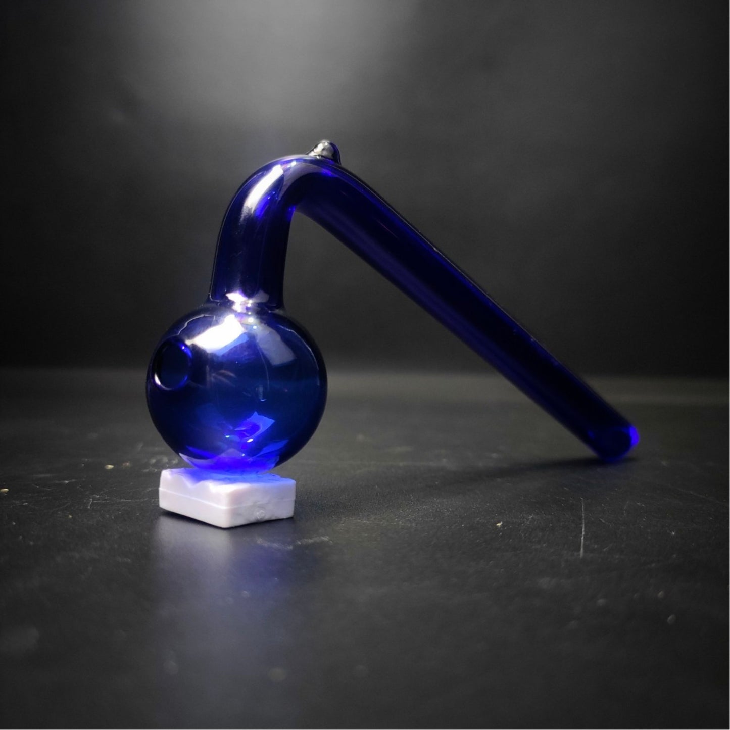 PIPE | CURVED OIL BURNER HANDPIPE GLASS PIPE FOR WAX 5 INCH