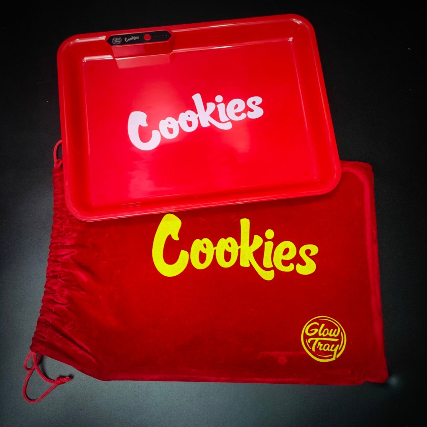 TRAY | LED ROLLING TRAY COOKIES GLOW IN THE DARK PARTY TRAY