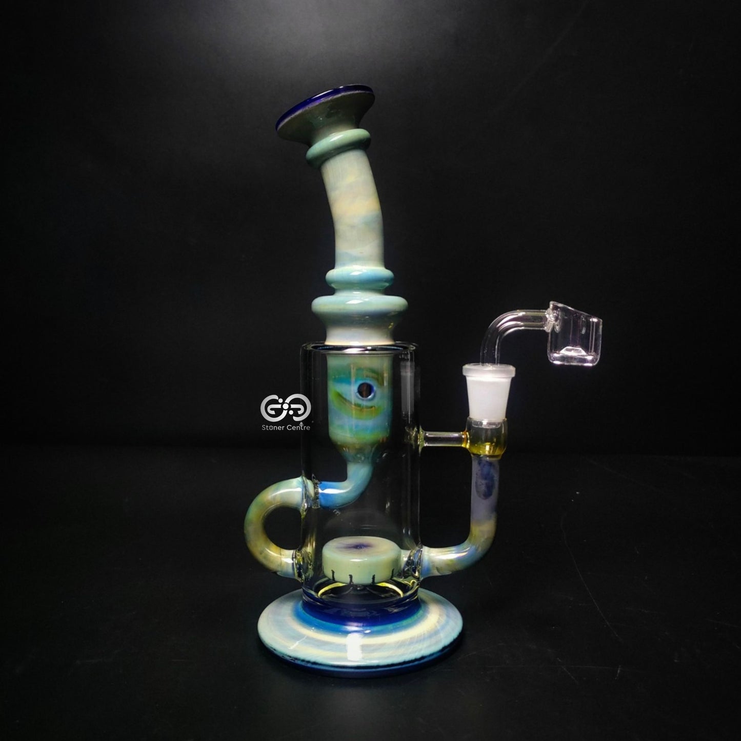 Glass Bong | OG18 KLEIN RECYCLER WITH HONEY COMB JET PERC 8.8 INCH