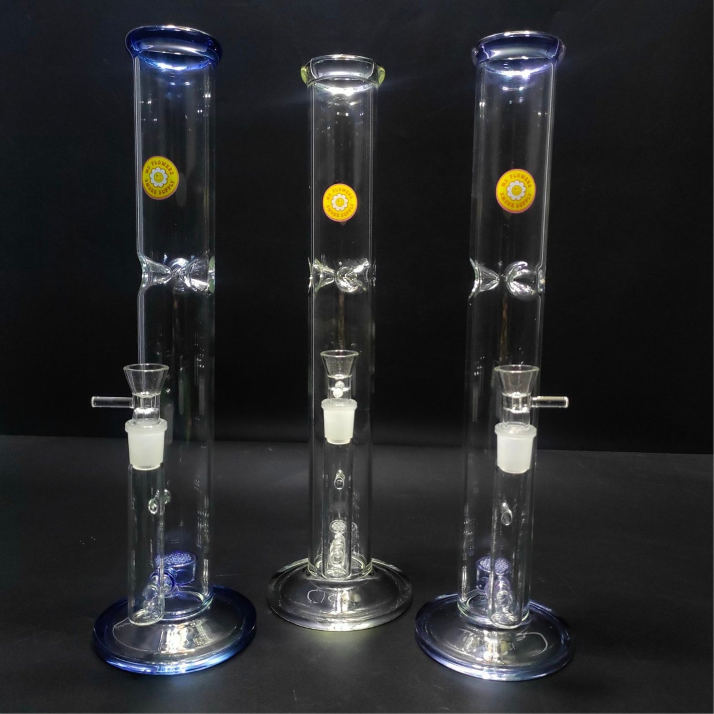 GLASS BONG | MS.FLOWERS STRAIGHT TUBE 16 INCH