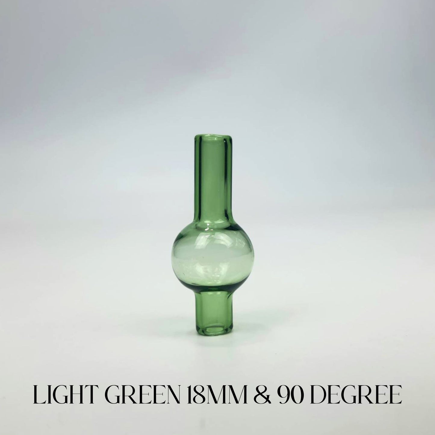 QUARTZ BOWL | DOUBLE LAYER QUARTZ BANGER 18MM & 90 DEGREE WITH GLASS CAP