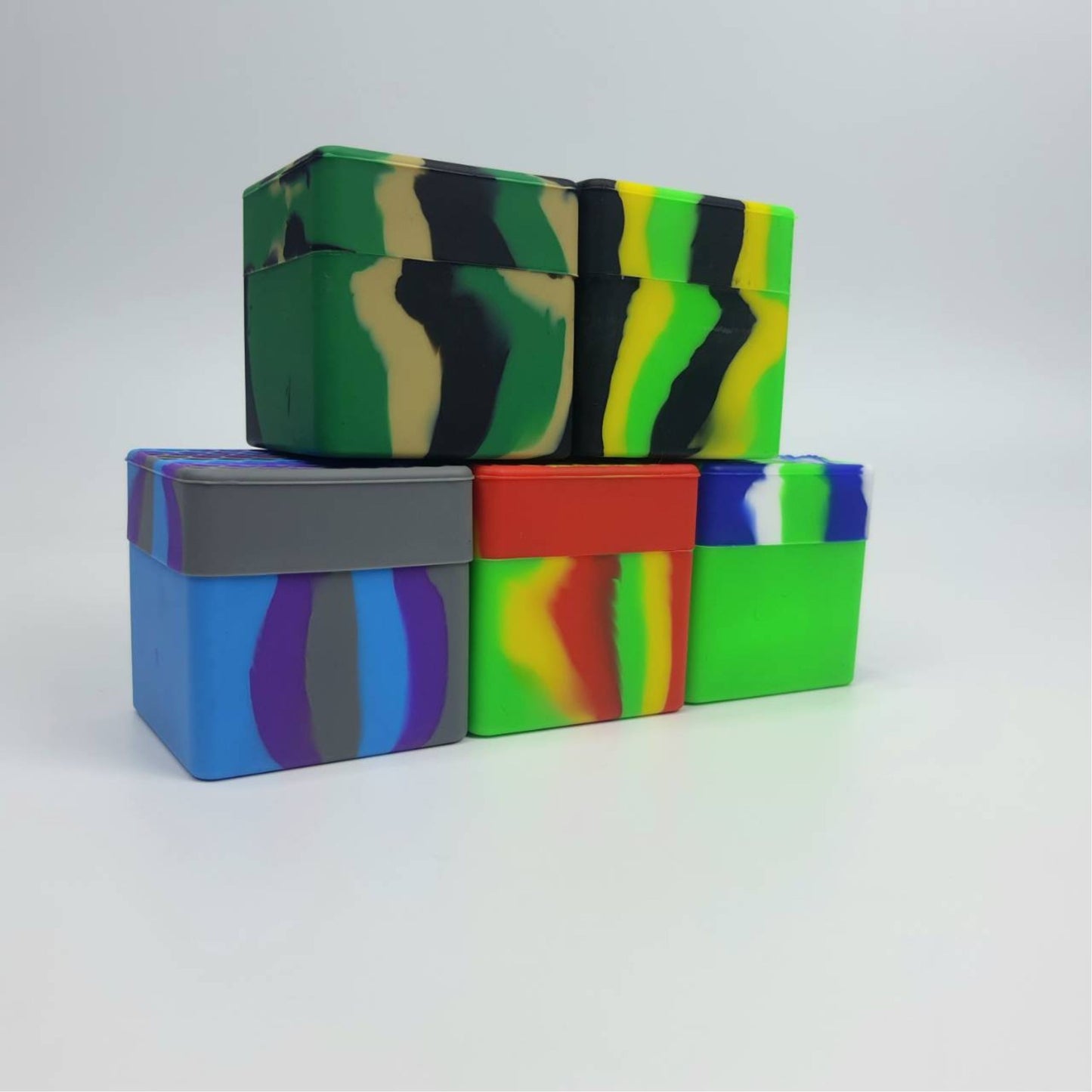 SILICONE | 78ML SILICONE SQUARE CONTAINER FOR CONCENTRATE