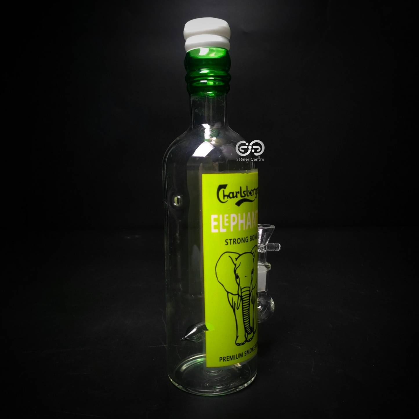 Glass Bong | ELEPHANTA CHARLSBERGER BONG WITH PERCOLATOR 9.5 INCH