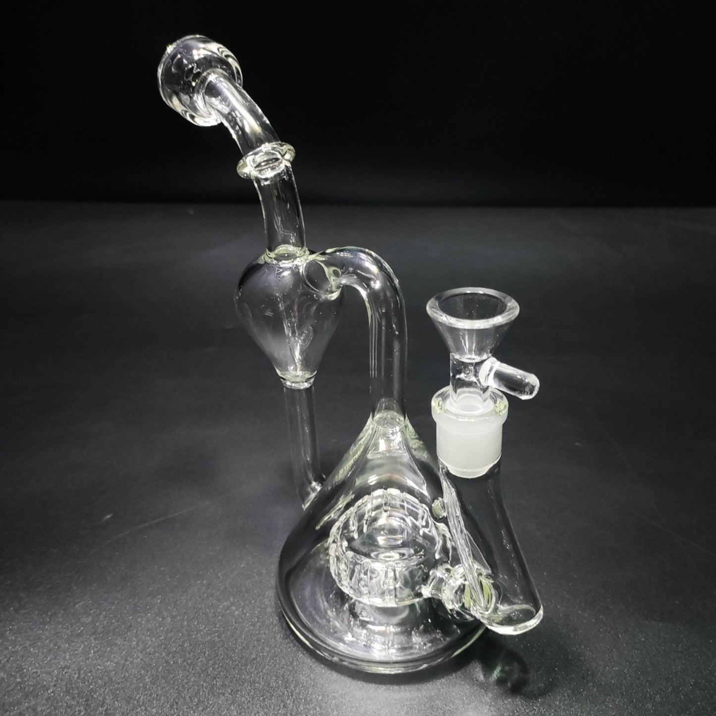 Glass Bong | RECYCLER BEAKER VASE OIL RIG WITH MATRIX PERCULATOR 8 INCH