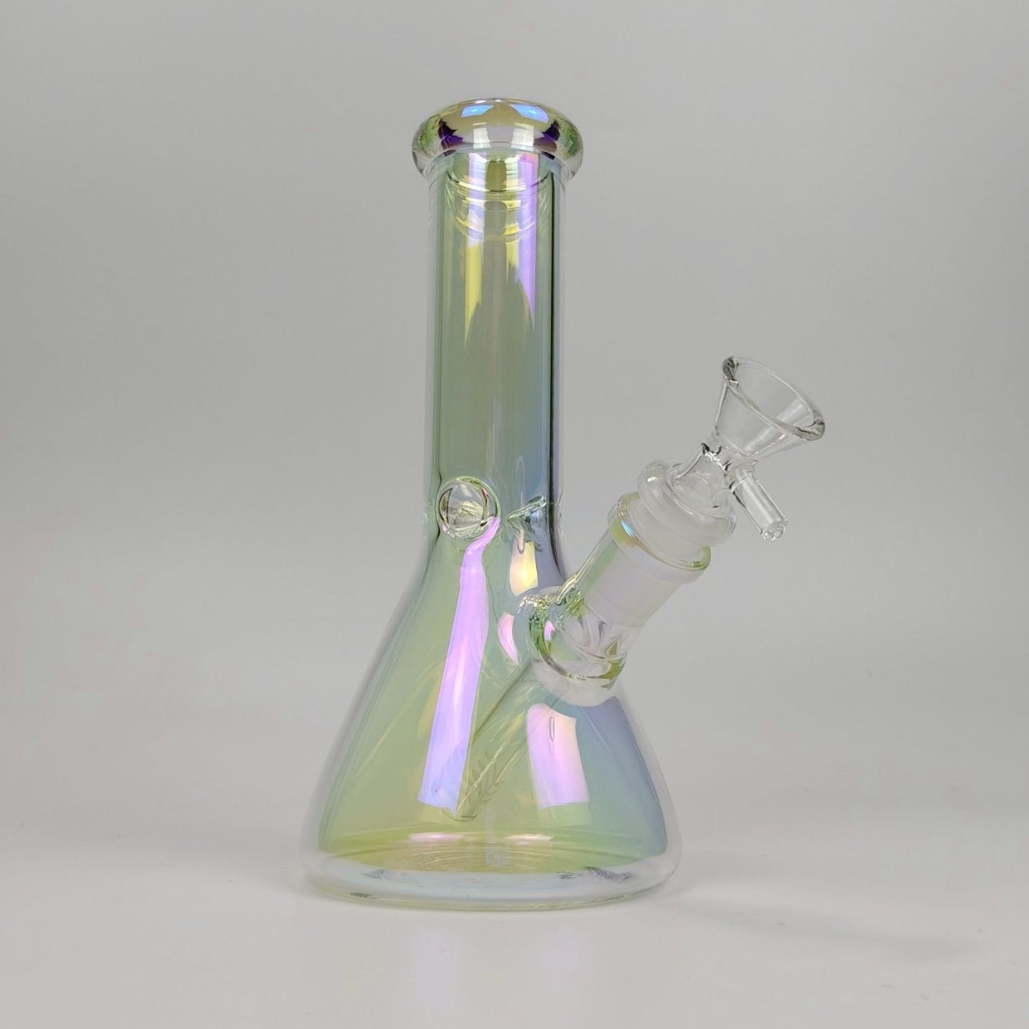 Glass Bong | HOLOGRAPHIC RAINBOW CLASSIC BEAKER 8 INCH