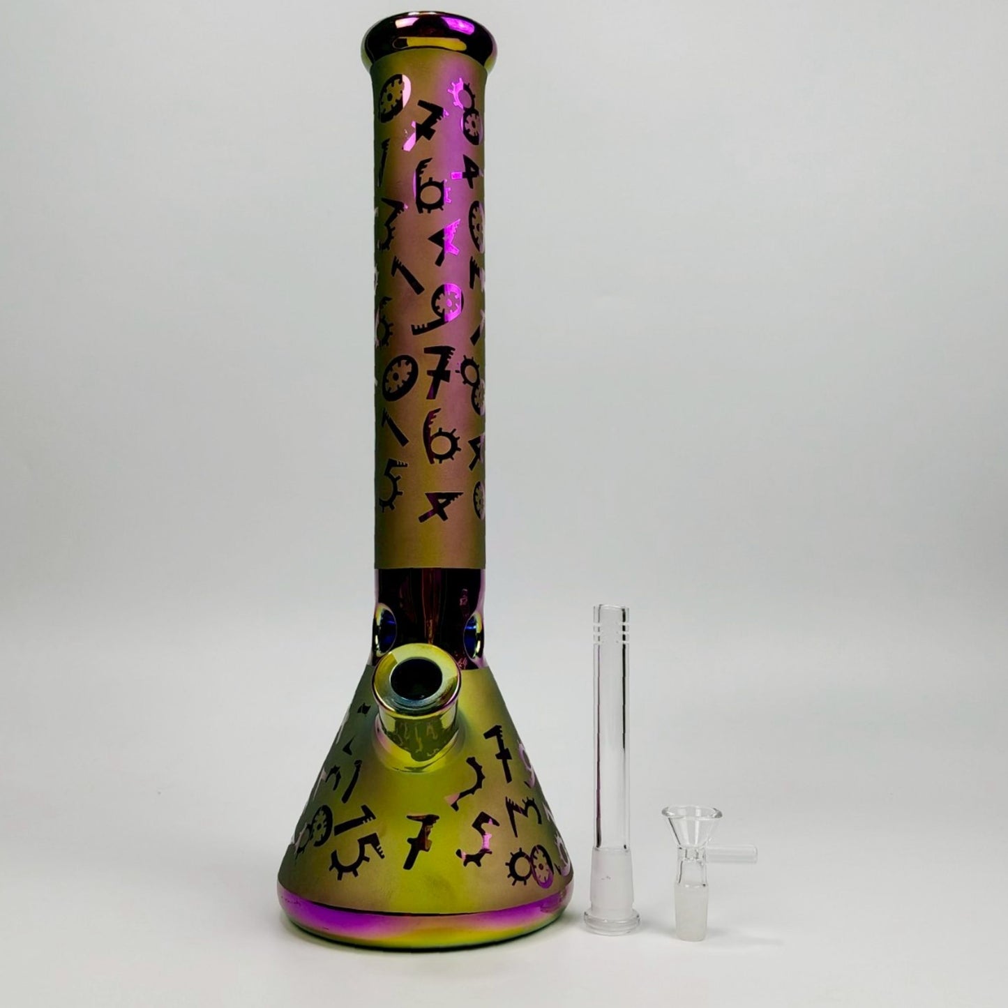 Glass Bong |  LUCKY NUMBER BEAKER BONG 16 INCH