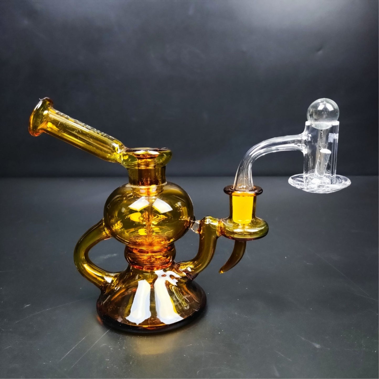 Glass Bong | 7 Pcs Recycler II Portable Oil Rig Set Full 