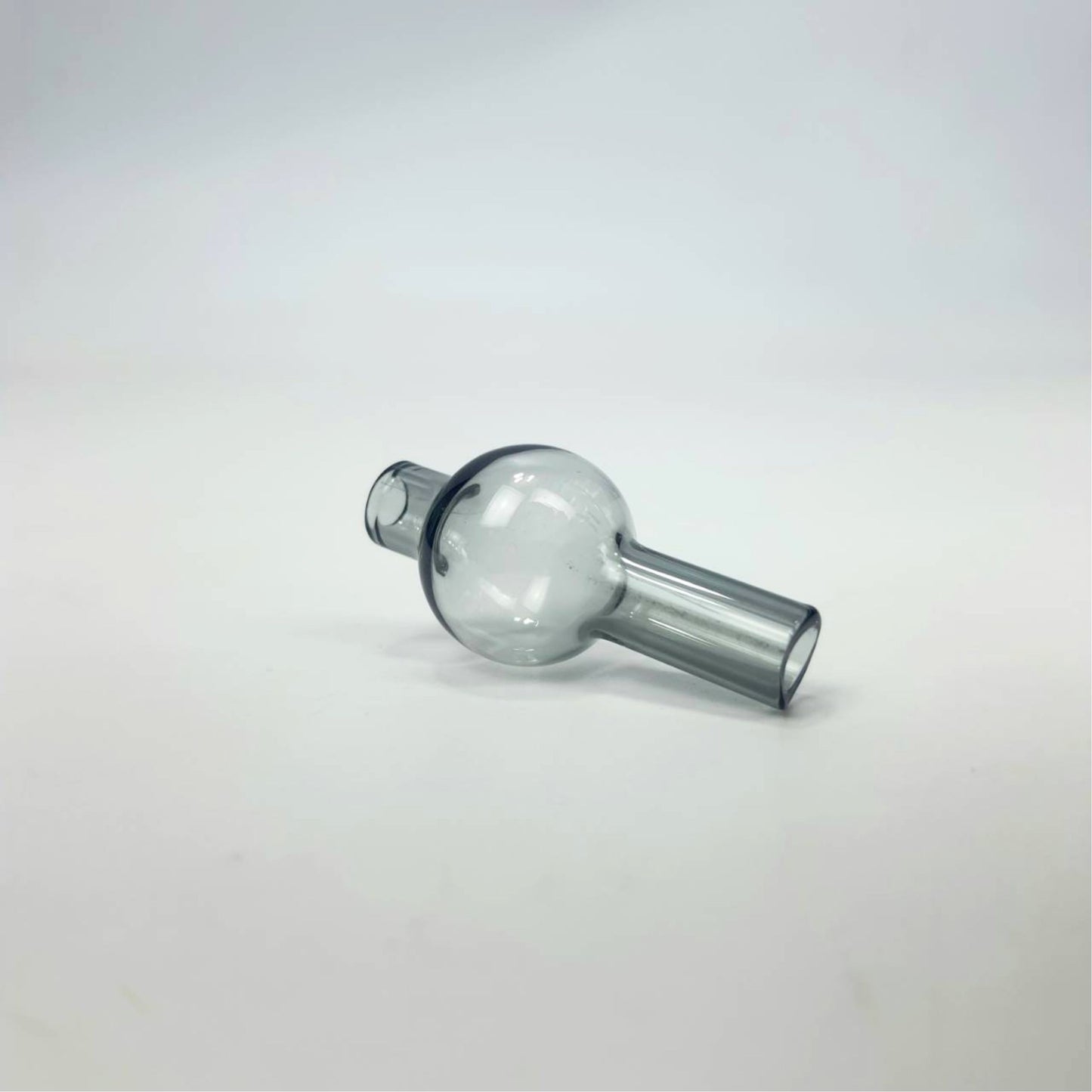 QUARTZ BOWL | DOUBLE LAYER QUARTZ BANGER 18MM & 90 DEGREE WITH GLASS CAP