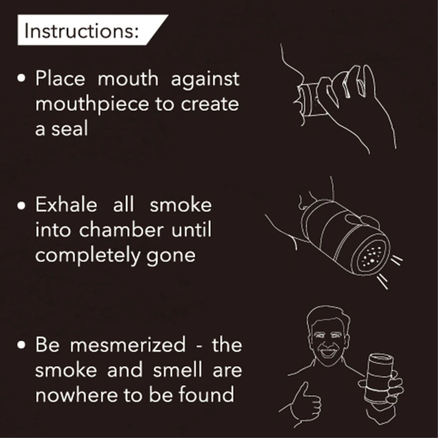 PERSONAL SMOKE FILTER SET WITH EXTRA HEPA FILTER REPLACEMENT CARTRIDGE