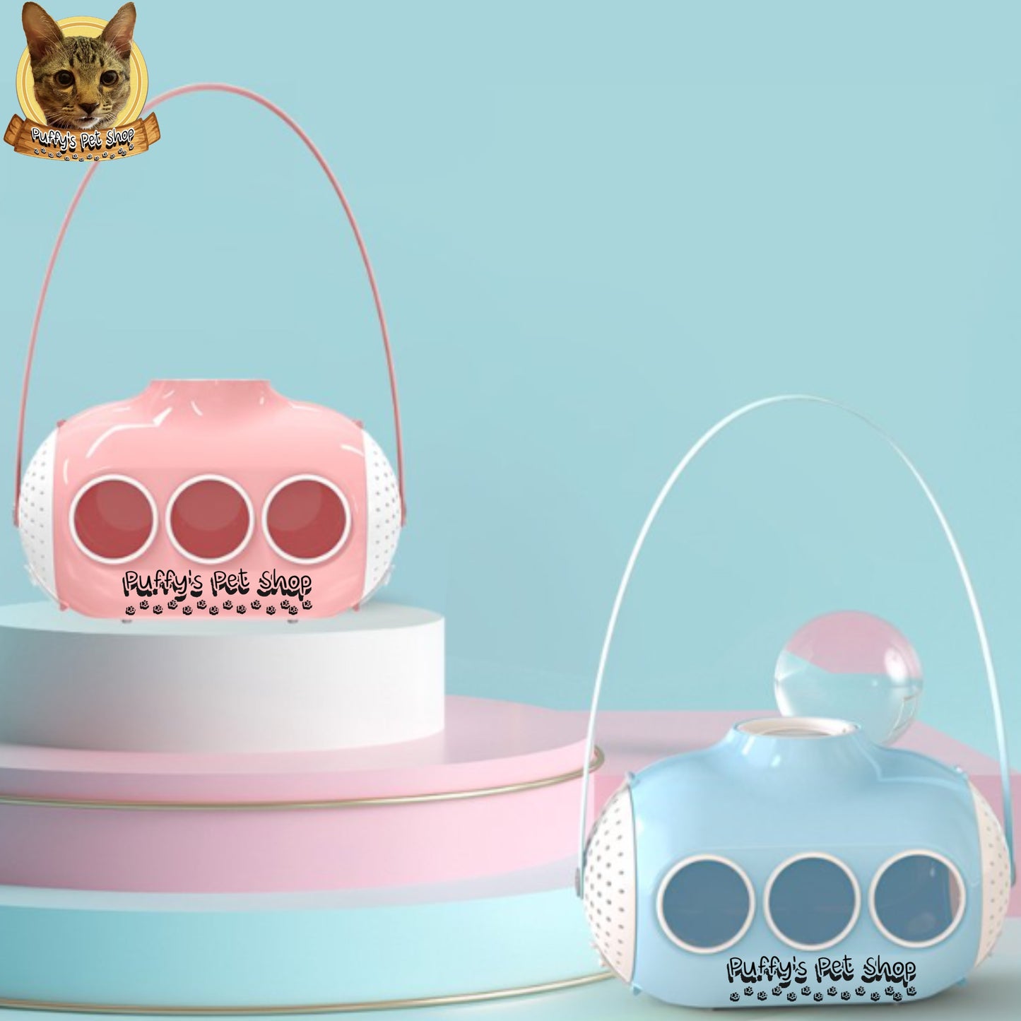 Puffy's Pet Shop | Submarine Cat Bag Honeycare Xiaomi กระเป๋าแมวทรงเรือดำน้ำ  ขนาด 48.5 x 23 x 31.5 ซม.