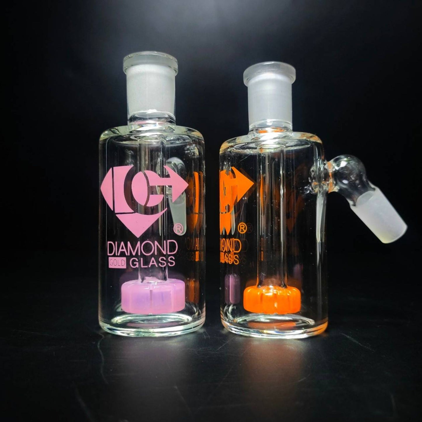 PERCULATOR | DIAMOND GOLD GLASS 1 ARM PERCULATOR 14 MM 45 DEGREE