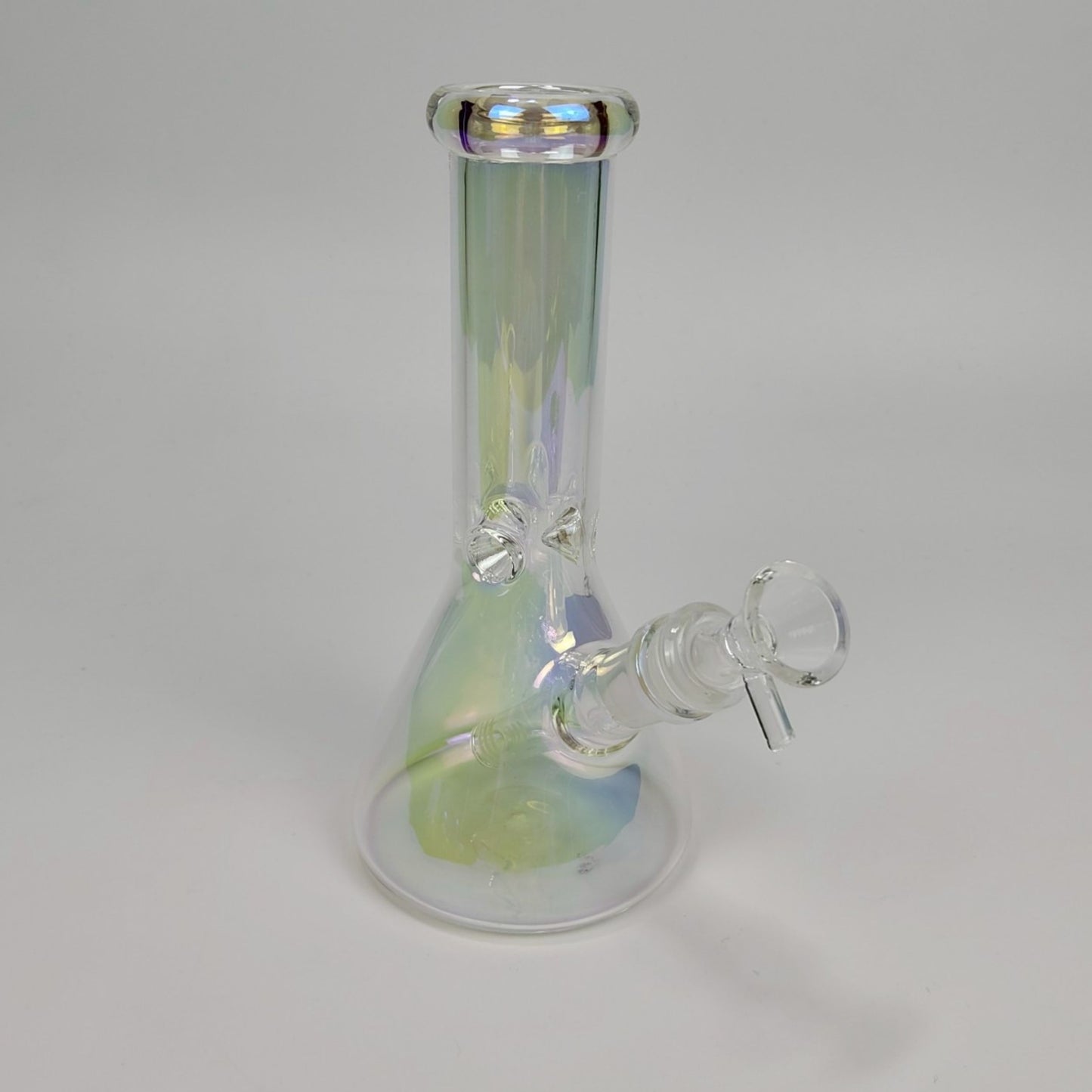 Glass Bong | HOLOGRAPHIC RAINBOW CLASSIC BEAKER 8 INCH