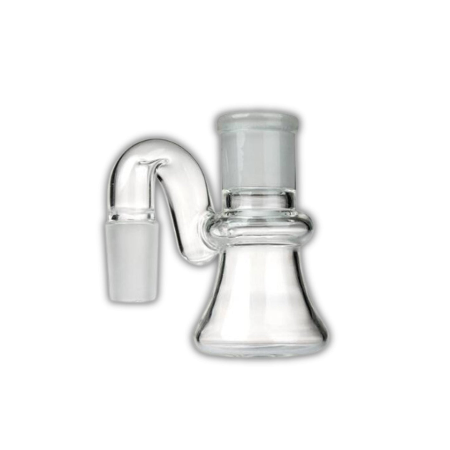 PERCULATOR | MILK BOTTLE PERCULATOR - CLEAR GLASS 14&18 MM 90 DEGREE