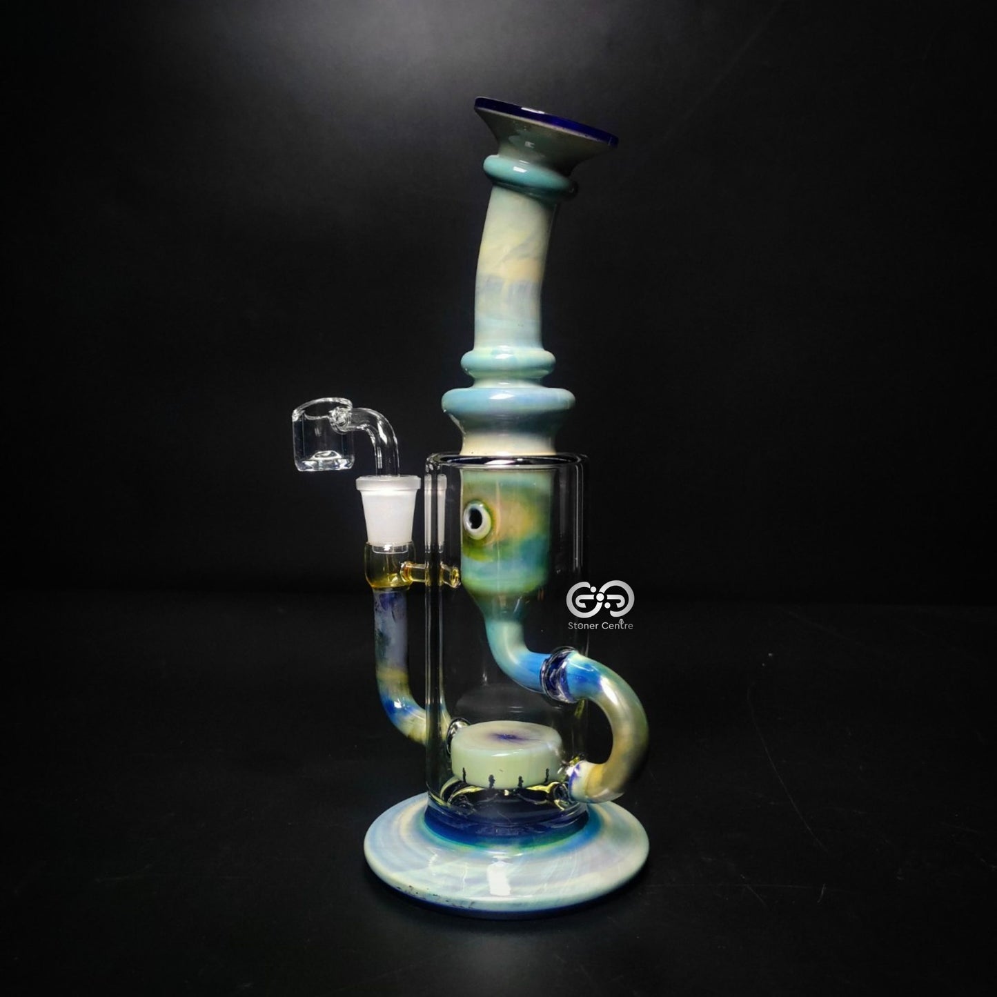 Glass Bong | OG18 KLEIN RECYCLER WITH HONEY COMB JET PERC 8.8 INCH