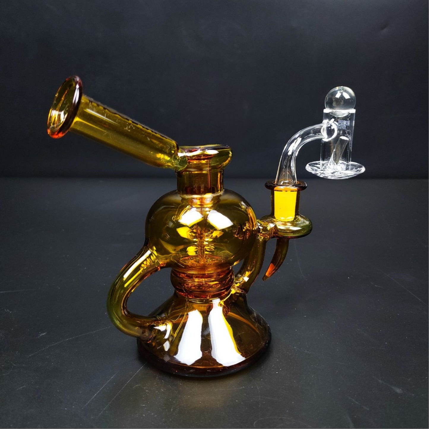 Glass Bong | 7 Pcs Recycler II Portable Oil Rig Set Full 