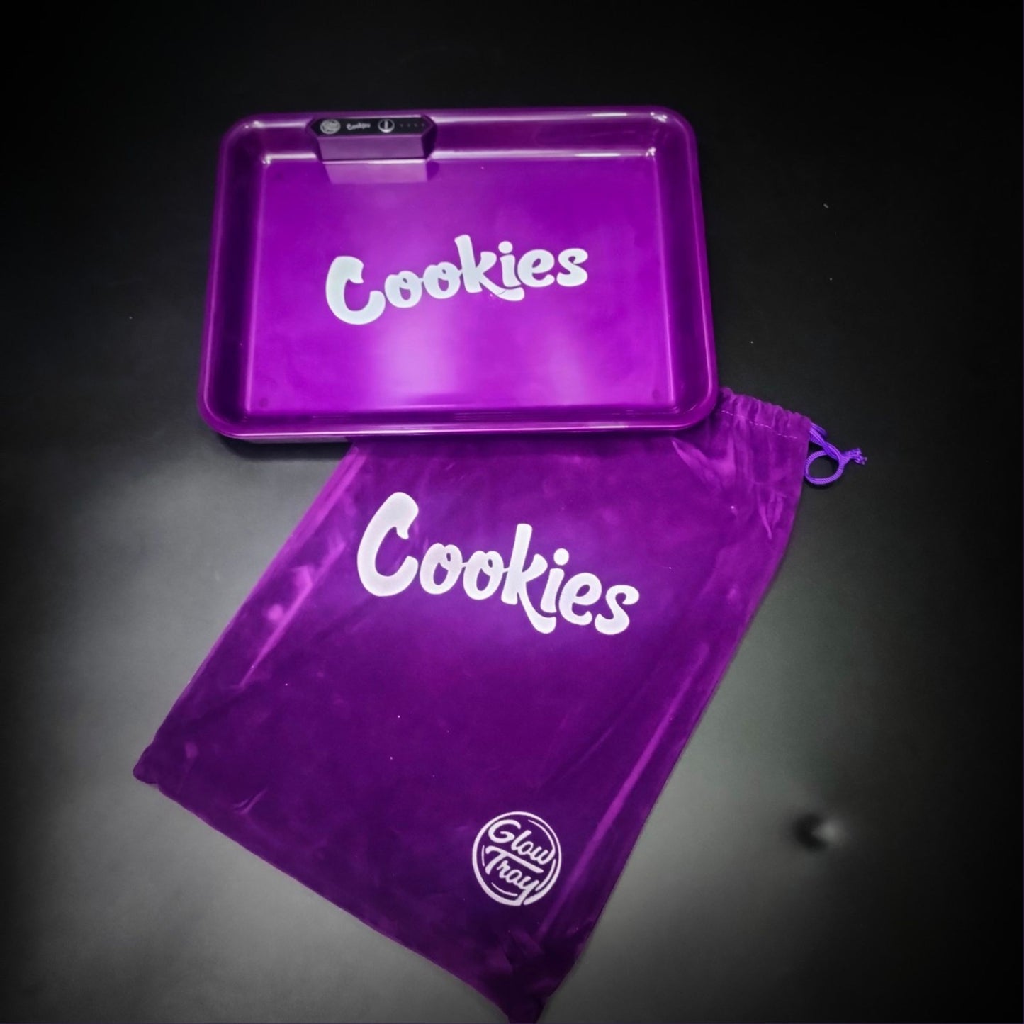 TRAY | LED ROLLING TRAY COOKIES GLOW IN THE DARK PARTY TRAY