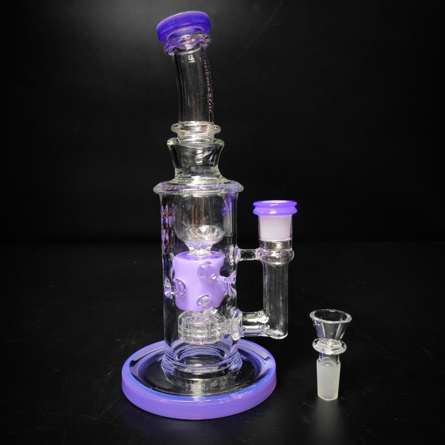 Glass Bong | PHOENIX 463 RECYCLER STR WITH MATRIX PERC 9.5 INCH