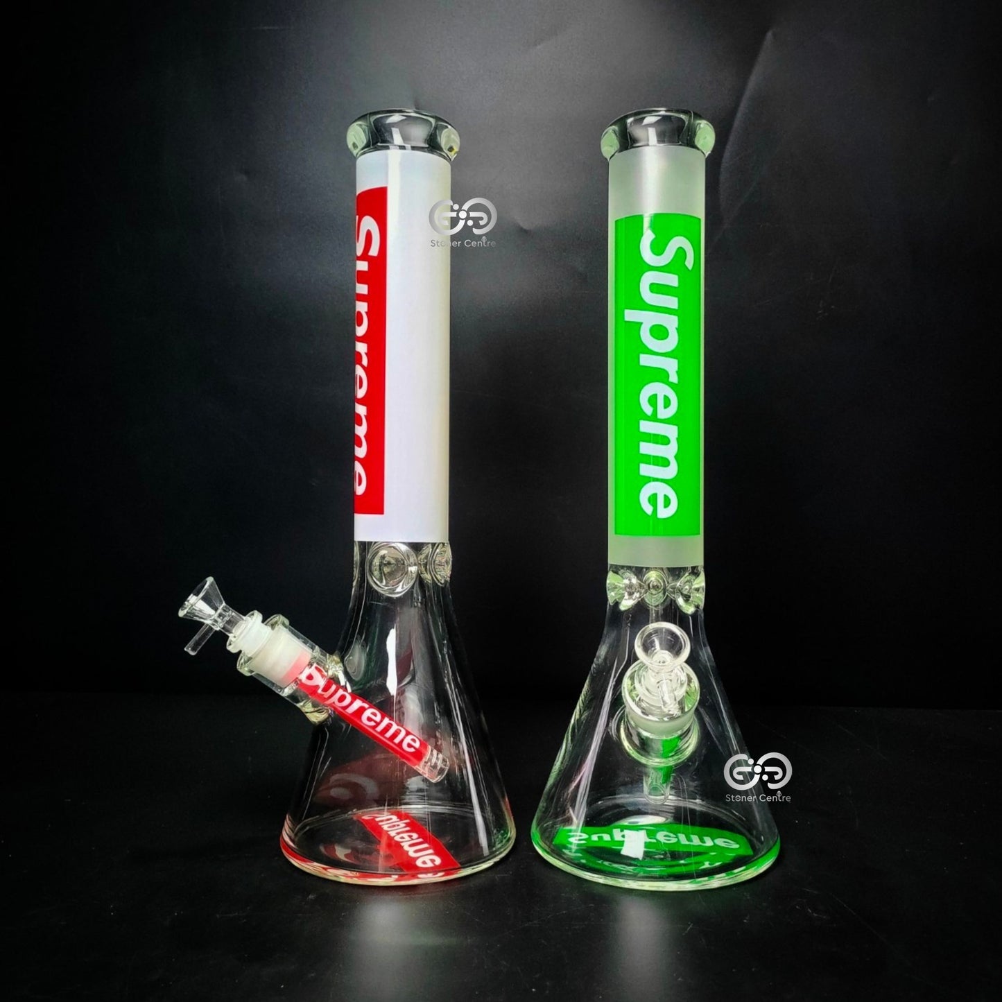 Glass Bong | SUPREME BEAKER BODY AND BASE SCREENED 16 INCH