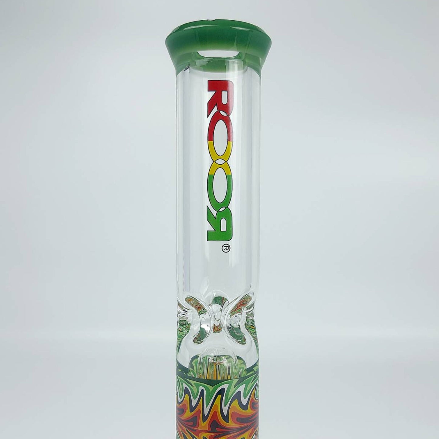 Glass Bong | ROOR BEAKER WIG WAG WITH DOME PERC 9 MM 13.5 INCH