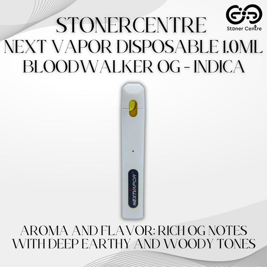 STONERCENTRE | NEXT VAPOR DISPOSABLE 1.0ML | BLOODWALKER OG - INDICA