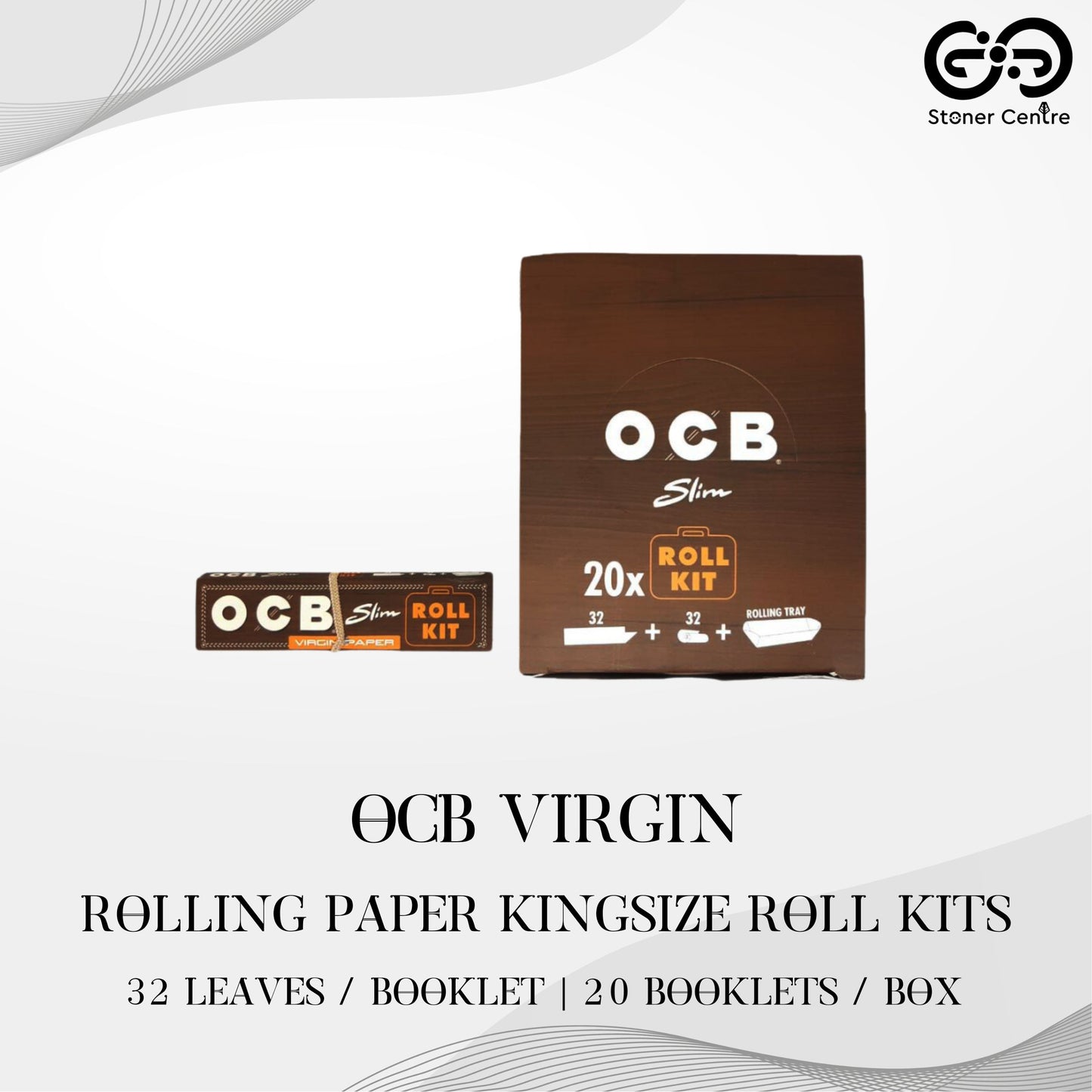 ROLLING PAPER | OCB VIRGIN KINGSIZE ROLL KITS ROLLING PAPER