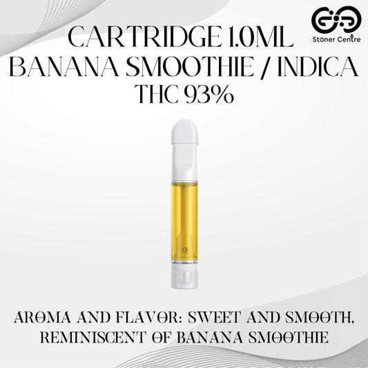 Cartridge 1.0ML | BANANA SMOOTHIE : INDICA (เฉพาะหัวคาร์ทไม่รวมแบต)
