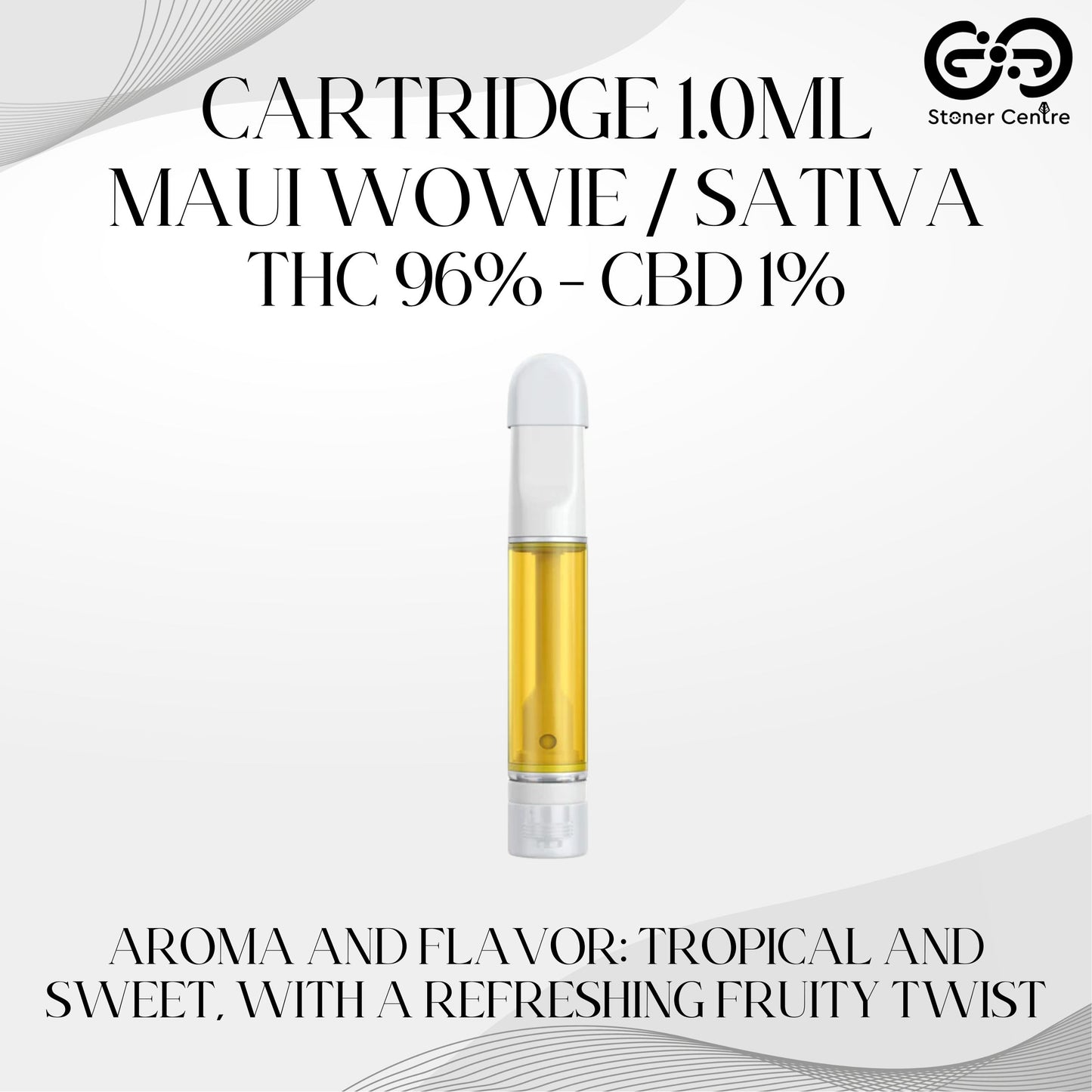 Cartridge 1.0ML | MAUI WOWIE : SATIVA (เฉพาะหัวคาร์ทไม่รวมแบต)