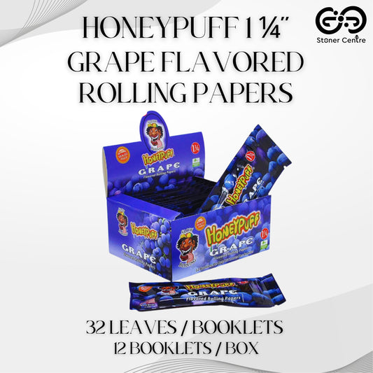 ROLLING PAPER | HONEYPUFF 1 1/4 INCH GRAPE FLAVORED ROLLING PAPER