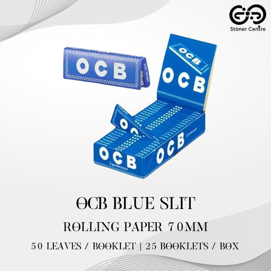 ROLLING PAPER | OCB BLUE SLIT 70MM ROLLING PAPER