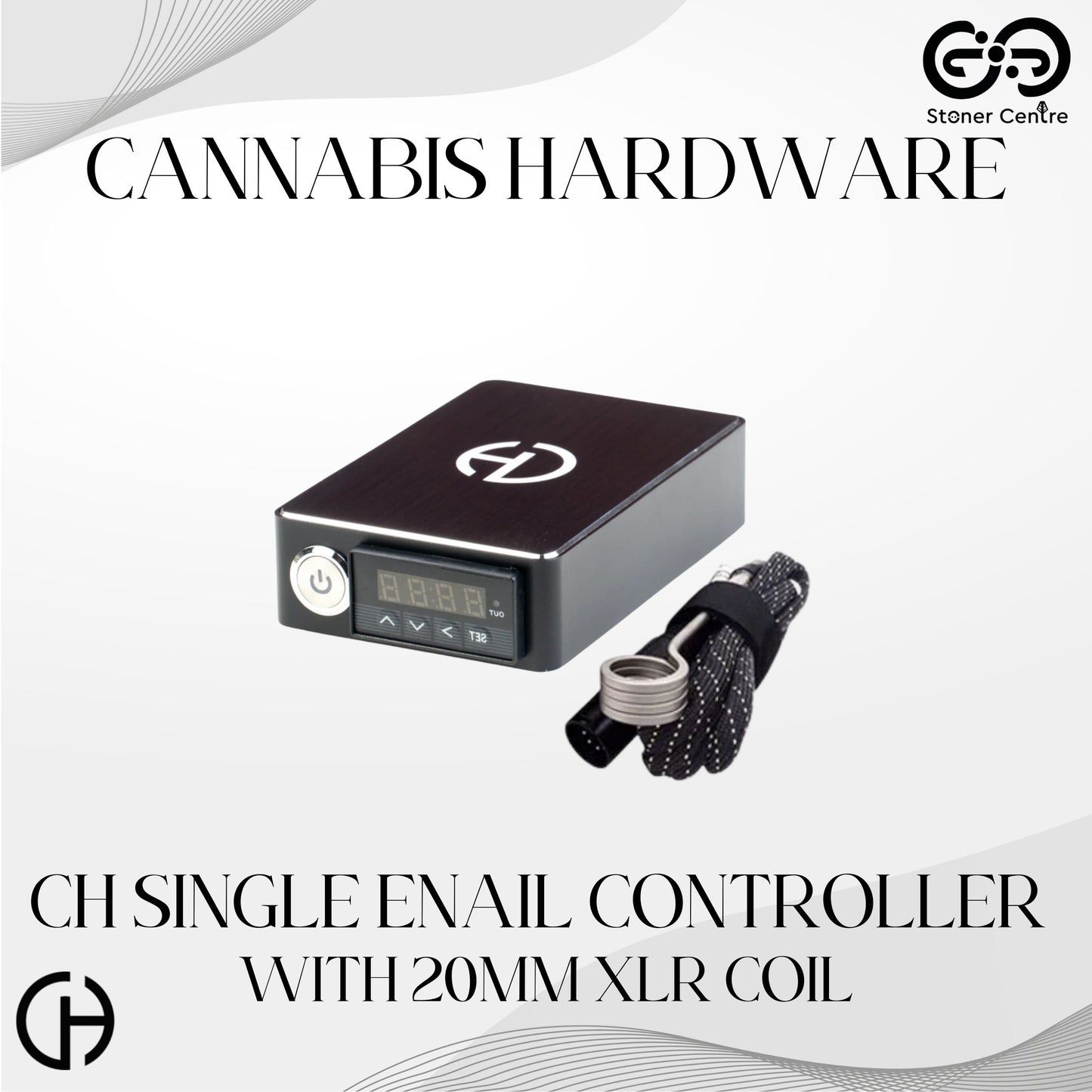 CANNABIS HARDWARE | CH SINGLE ENAIL CONTROLLER WITH 20MM XLR COIL - 220v (INTERNATIONAL)