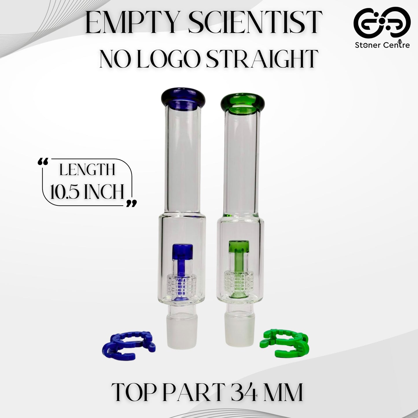Glass Bong | EMPTY SCIENTIST NO LOGO STRAIGHT TOP PART 34 MM