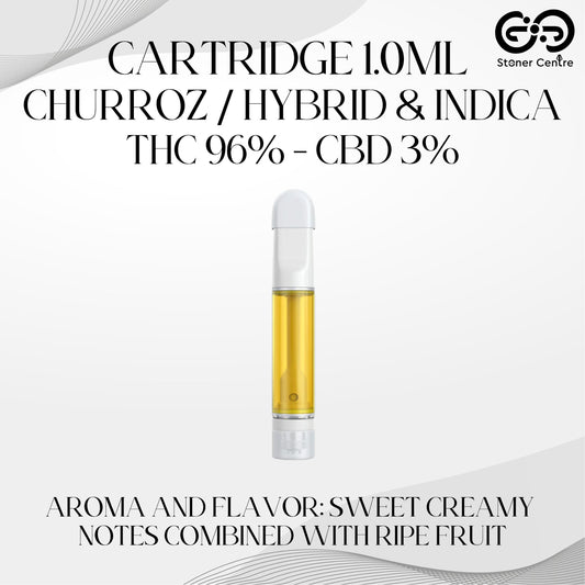Cartridge 1.0ML | CHURROZ : HYBRID & INDICA (เฉพาะหัวคาร์ทไม่รวมแบต)