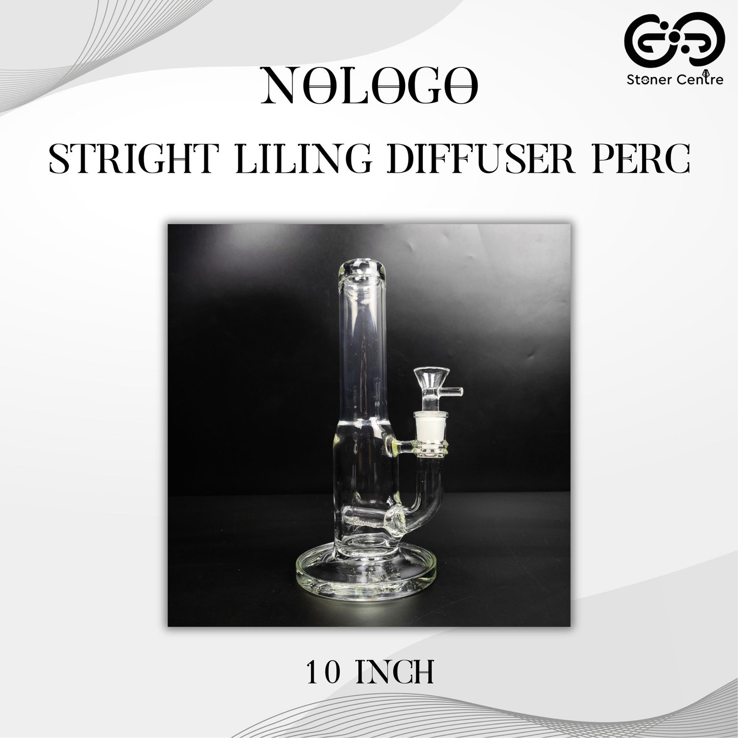 Glass Bong | NOLOGO STRIGHT LNLINE DIFFUSER PERC 10 INCH