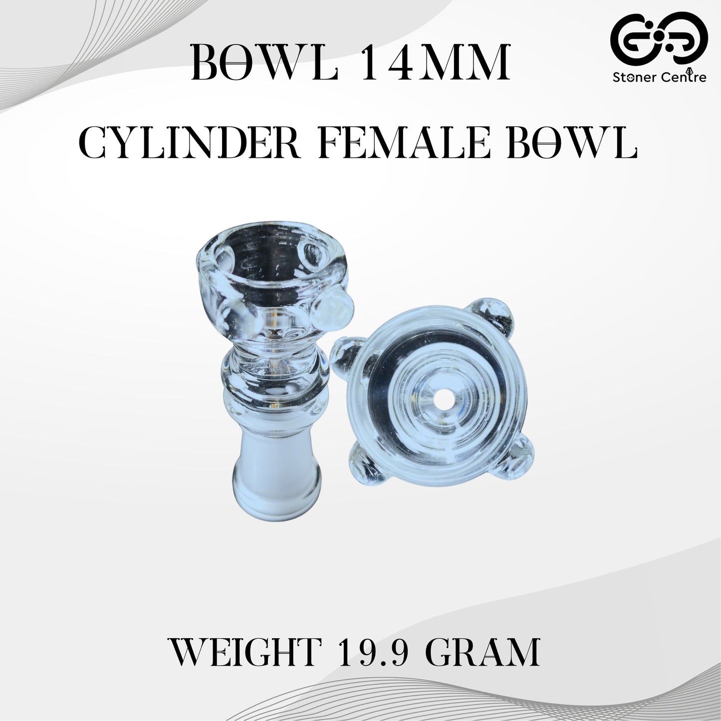 GLASS BOWL | CYLINDER FEMALE BOWL 14MM